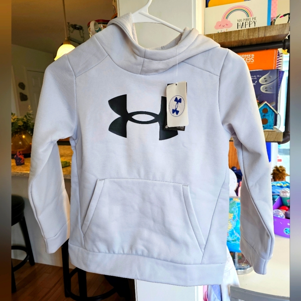 NWT gray Under Armour fleece Rival hoodie